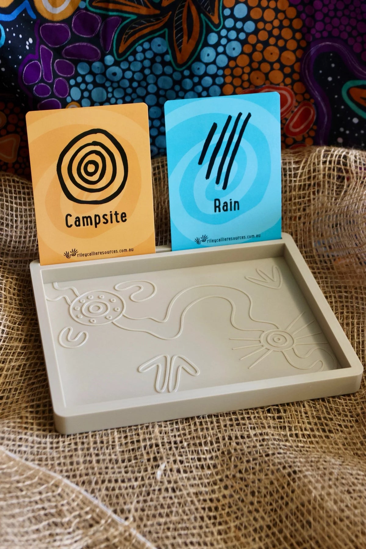 Aboriginal Symbols Tracing Tray