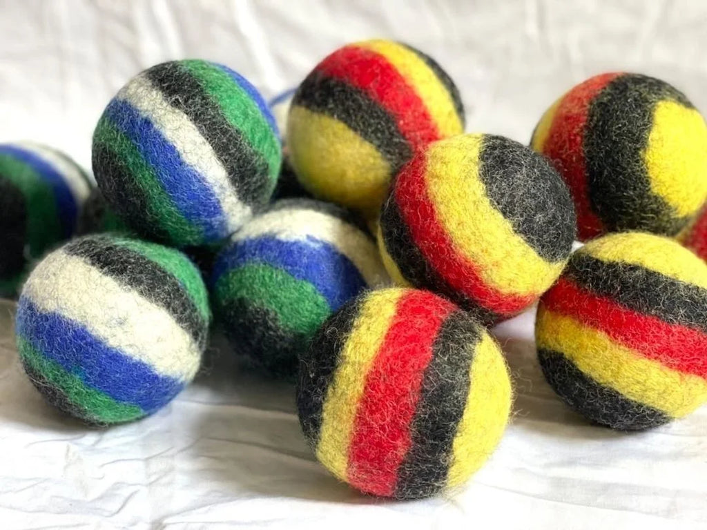 Flag Coloured Felt Ball