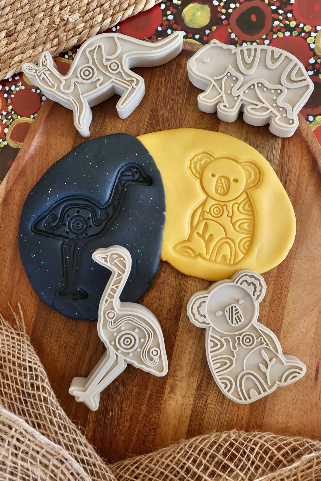 Natural Stampers - Land Animals with Aboriginal Designs