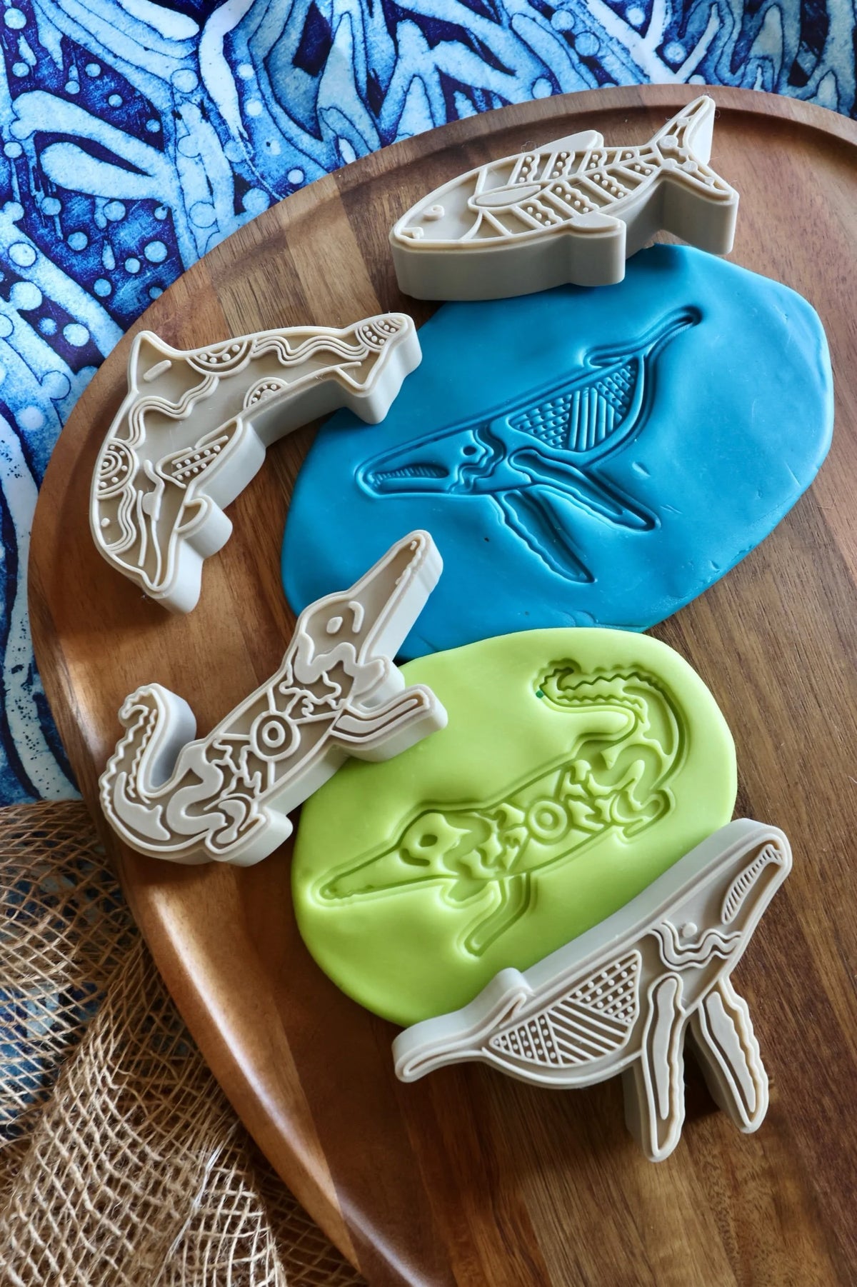 Natural Stampers - Water Animals with Aboriginal Designs