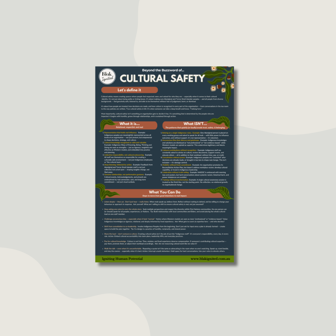 Cultural Safety Poster