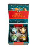 Aboriginal Woven Spirits 4 Pack Baubles