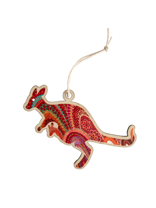 Aboriginal Christmas Kangaroo Decoration Home