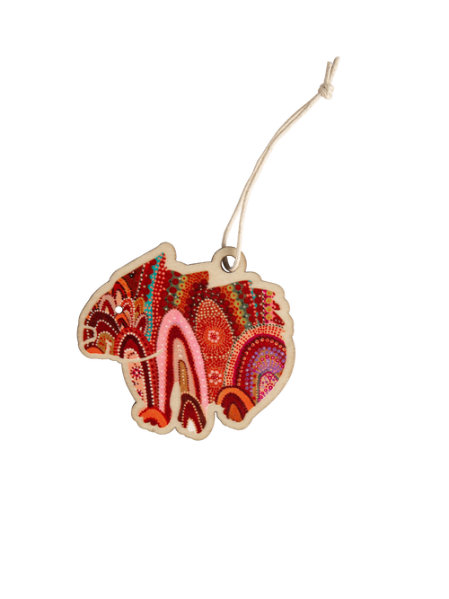 Aboriginal Christmas Wombat Decoration Home
