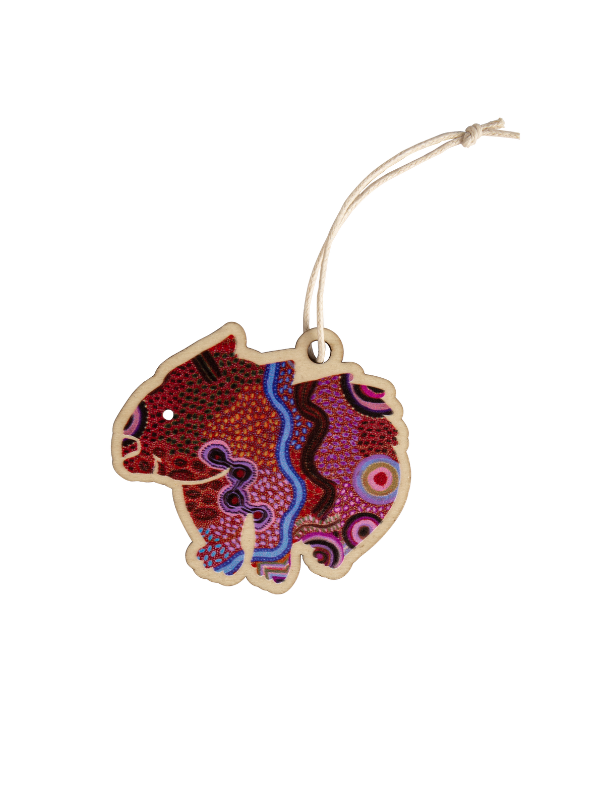 Aboriginal Christmas Wombat Decoration Our Country