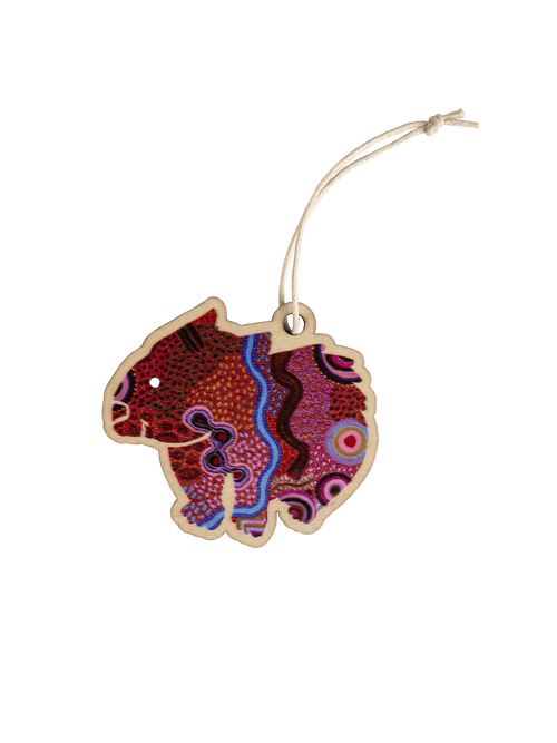 Aboriginal Christmas Wombat Decoration Our Country