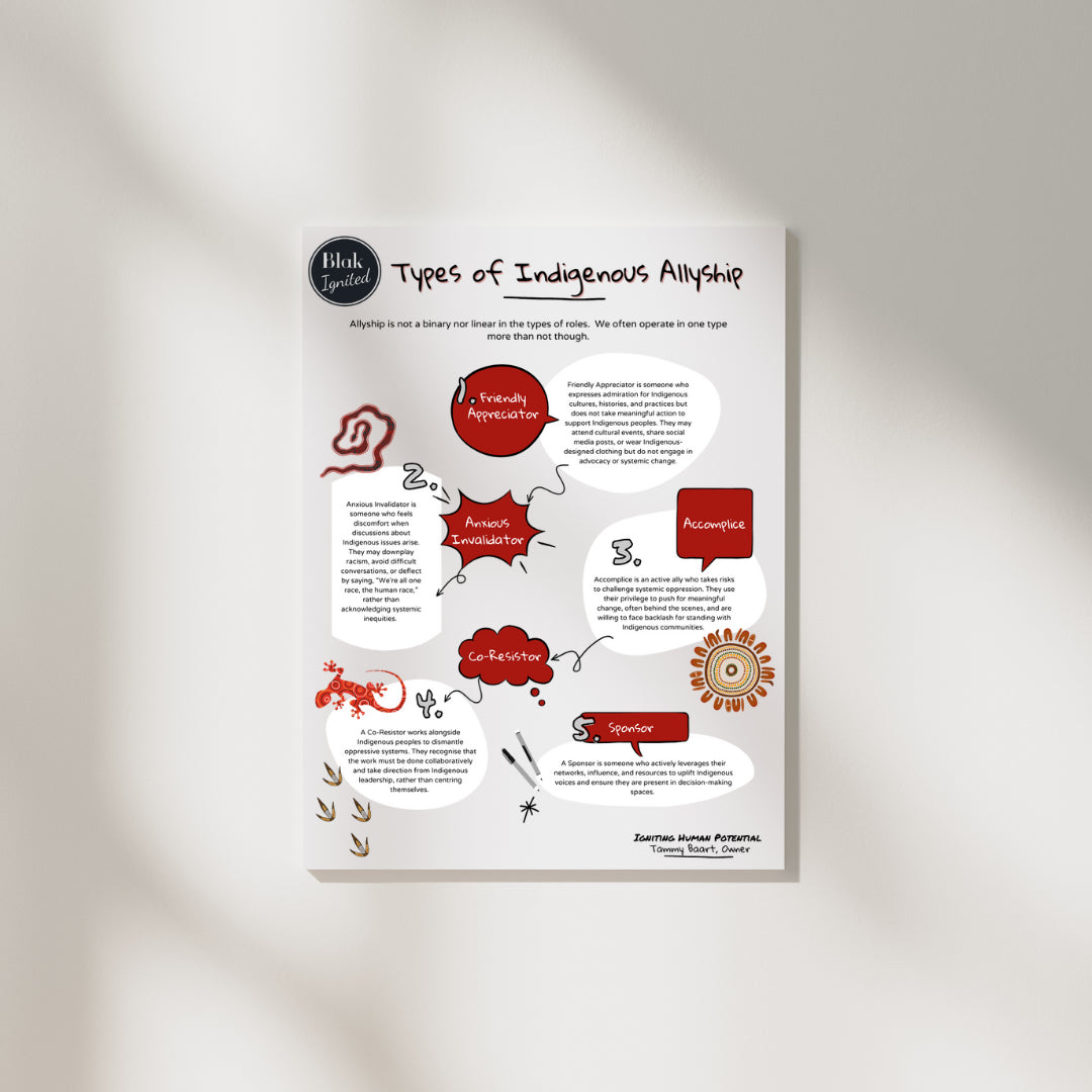Types of Indigenous Allyship Poster