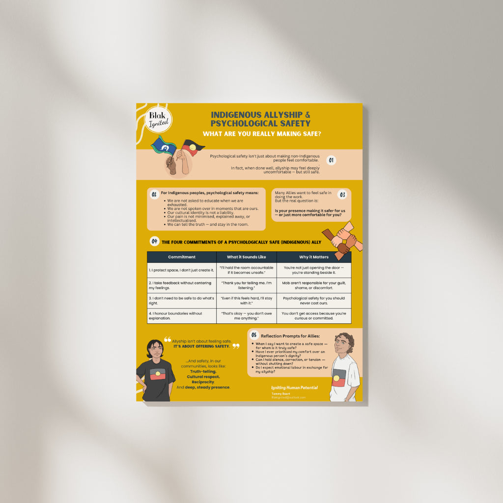 Indigenous Allyship and Psychological Safety Poster