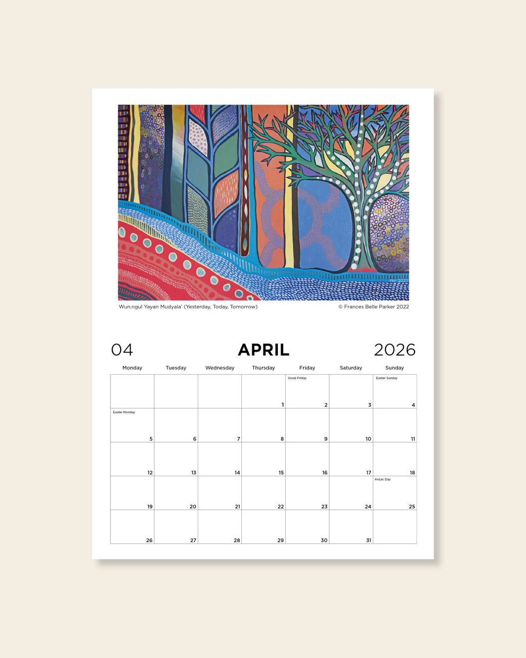 PRE ORDER Wall Calendar 2026 product image 5