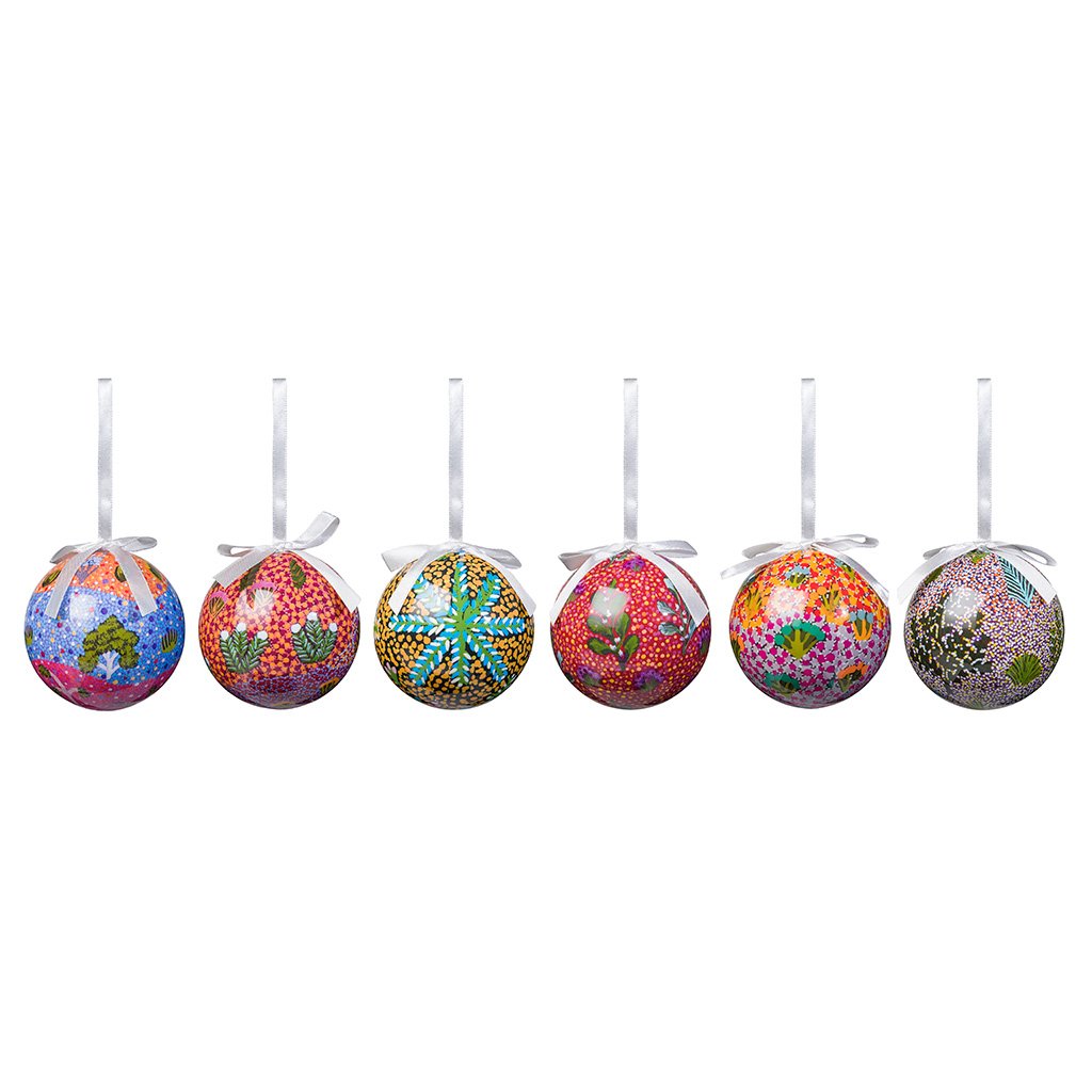 6 Pack Christmas Baubles - AMPILATWATJA product image 4