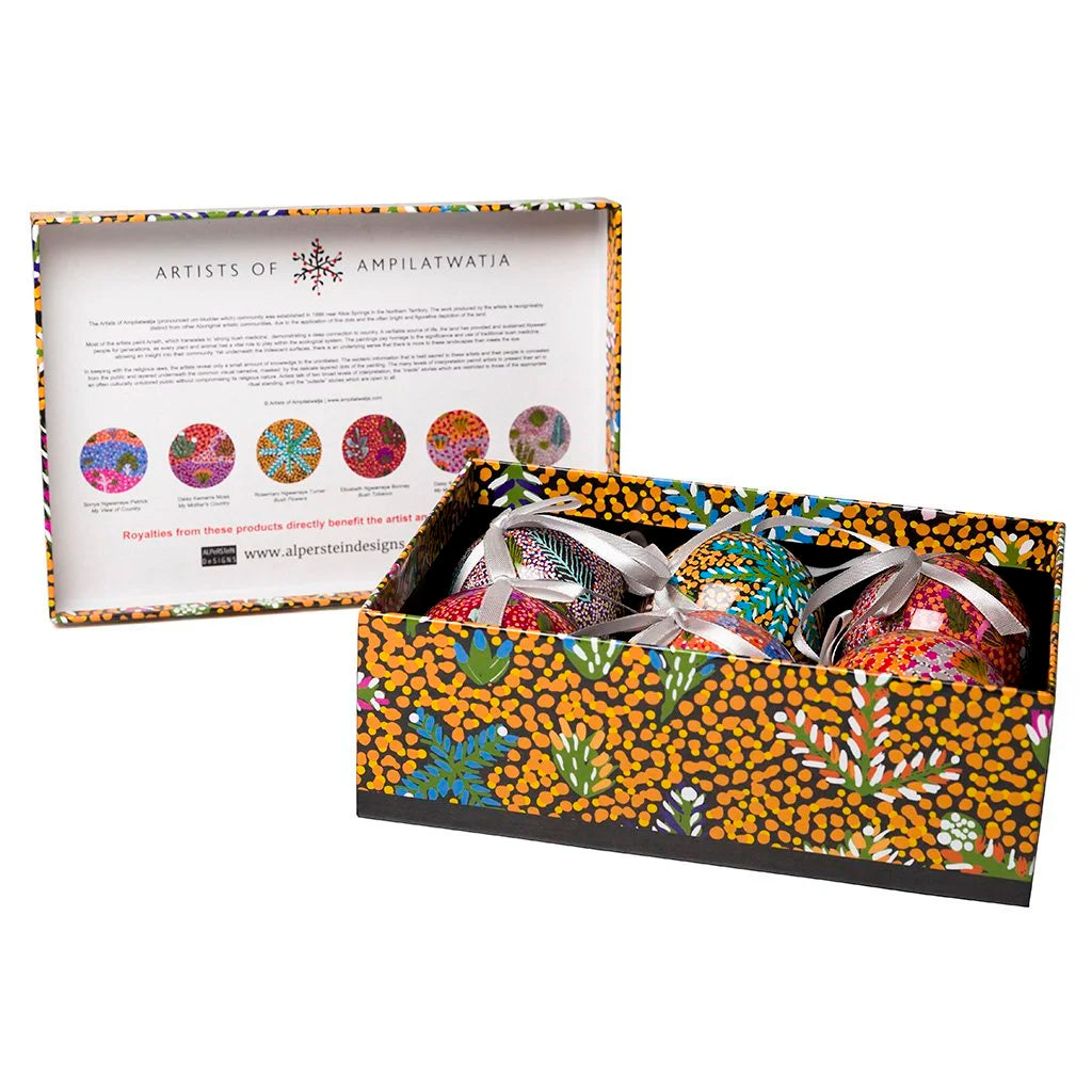 6 Pack Christmas Baubles - AMPILATWATJA product image 2