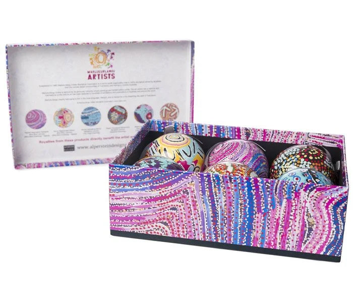 6 Pack Christmas Baubles - WARLUKURLANGU product image 2