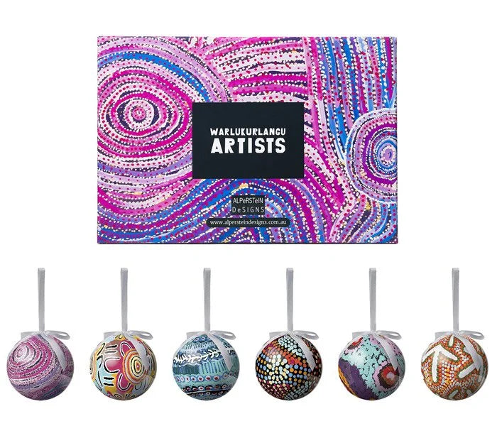 6 Pack Christmas Baubles - WARLUKURLANGU product image 3
