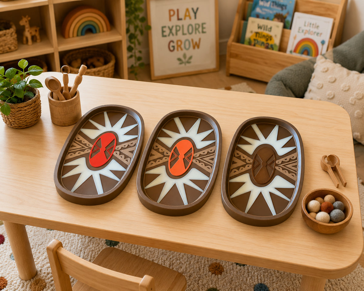 Aboriginal Shield Sensory Tray