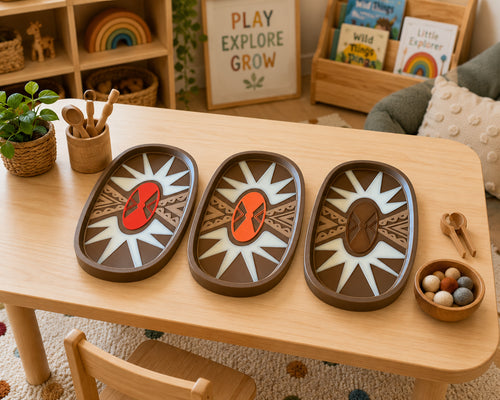 Aboriginal Shield Sensory Tray