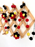 Felt Garland - Aboriginal Flag Colours - Daisy