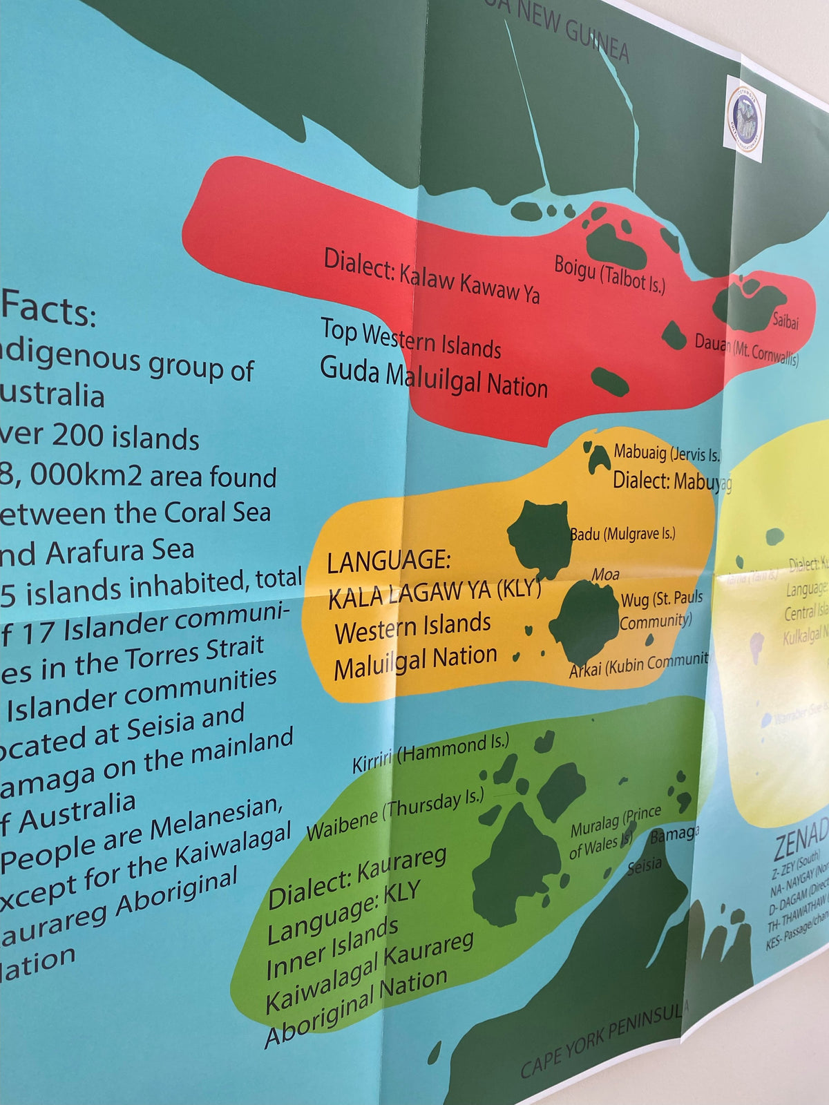 Map of Zenadth Kes (Torres Strait Islands) product image 2