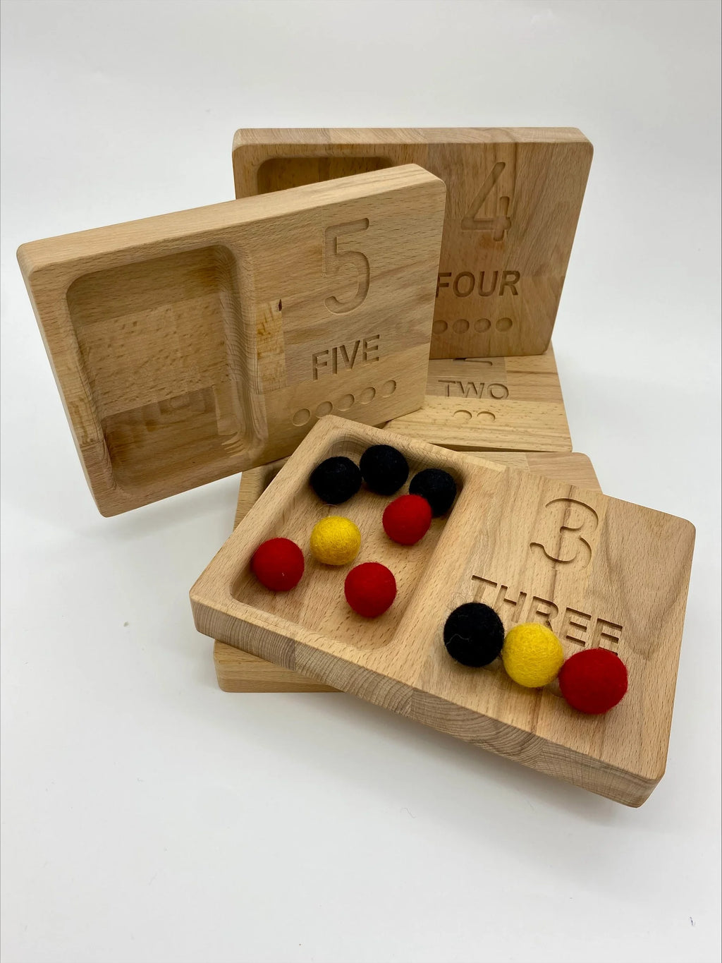 Wooden Counting Trays - 1 to 5 (set of 5) product image 3