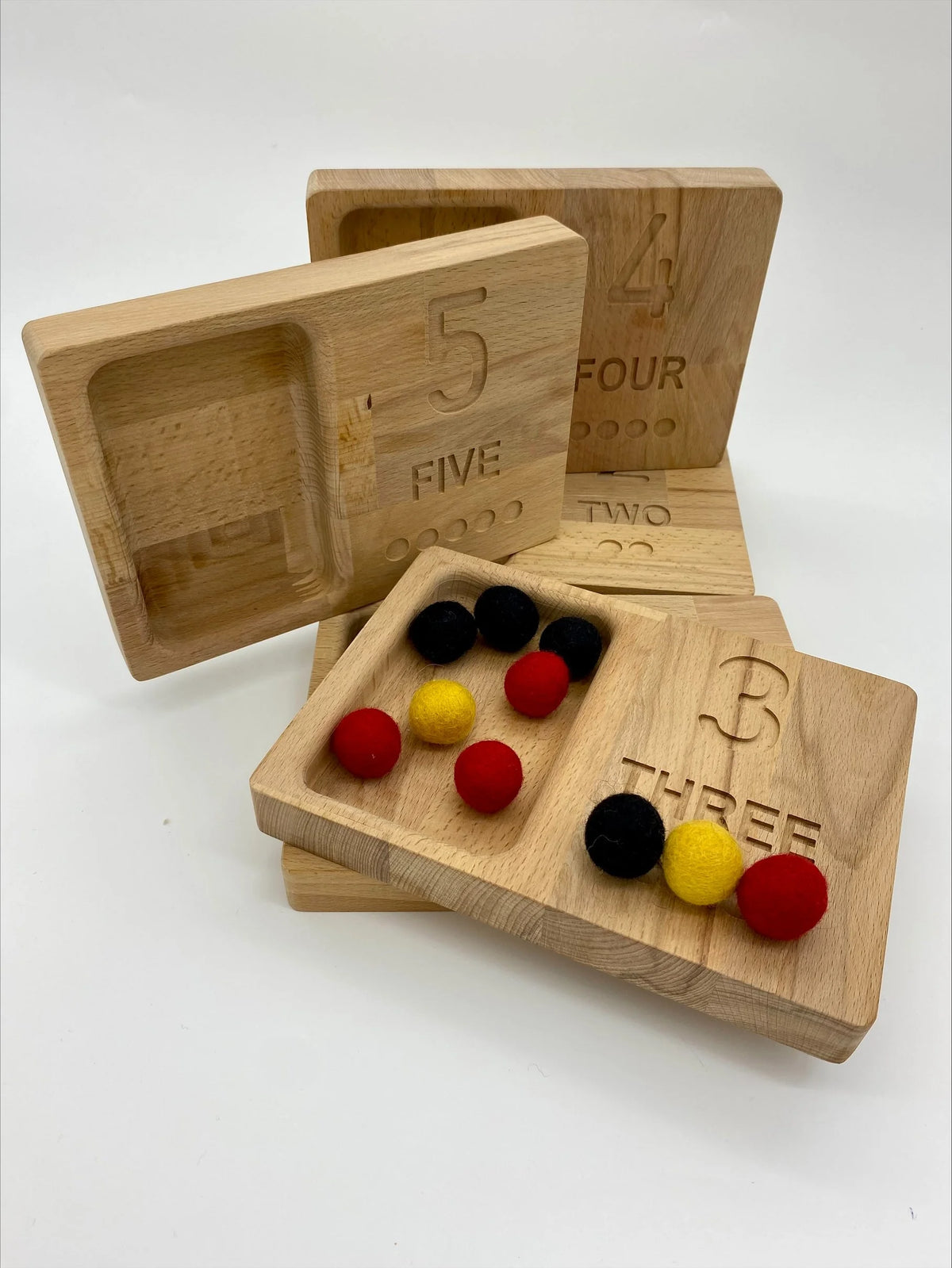 Wooden Counting Trays - 1 to 5 (set of 5) product image 3
