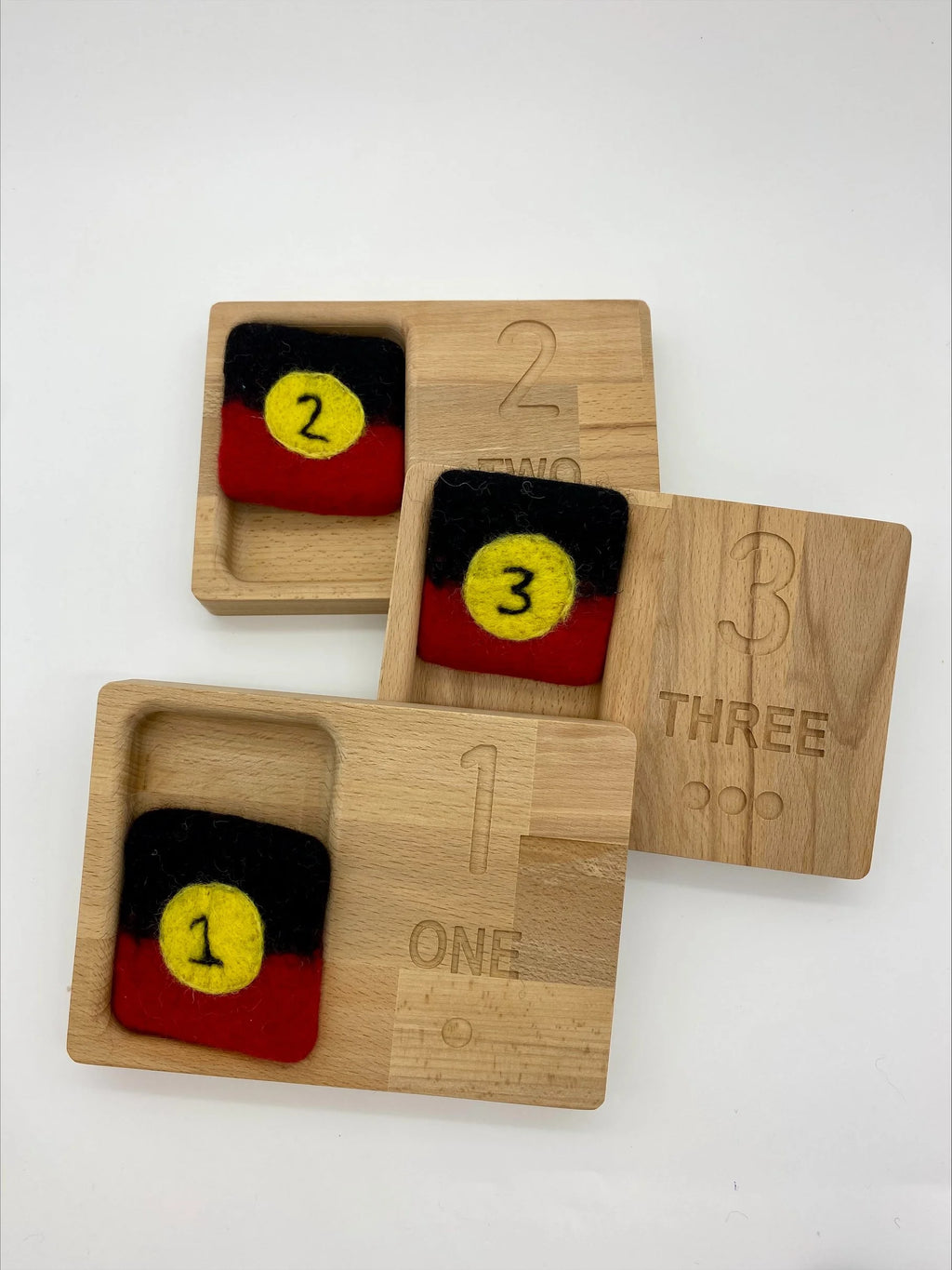Wooden Counting Trays - 1 to 5 (set of 5) product image 2