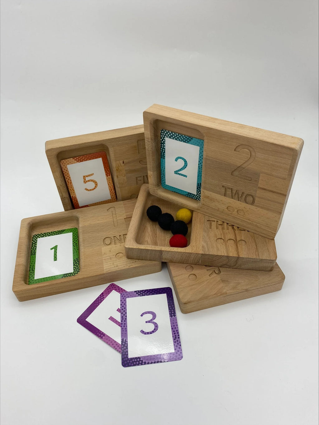 Wooden Counting Trays - 1 to 5 (set of 5) product image 5