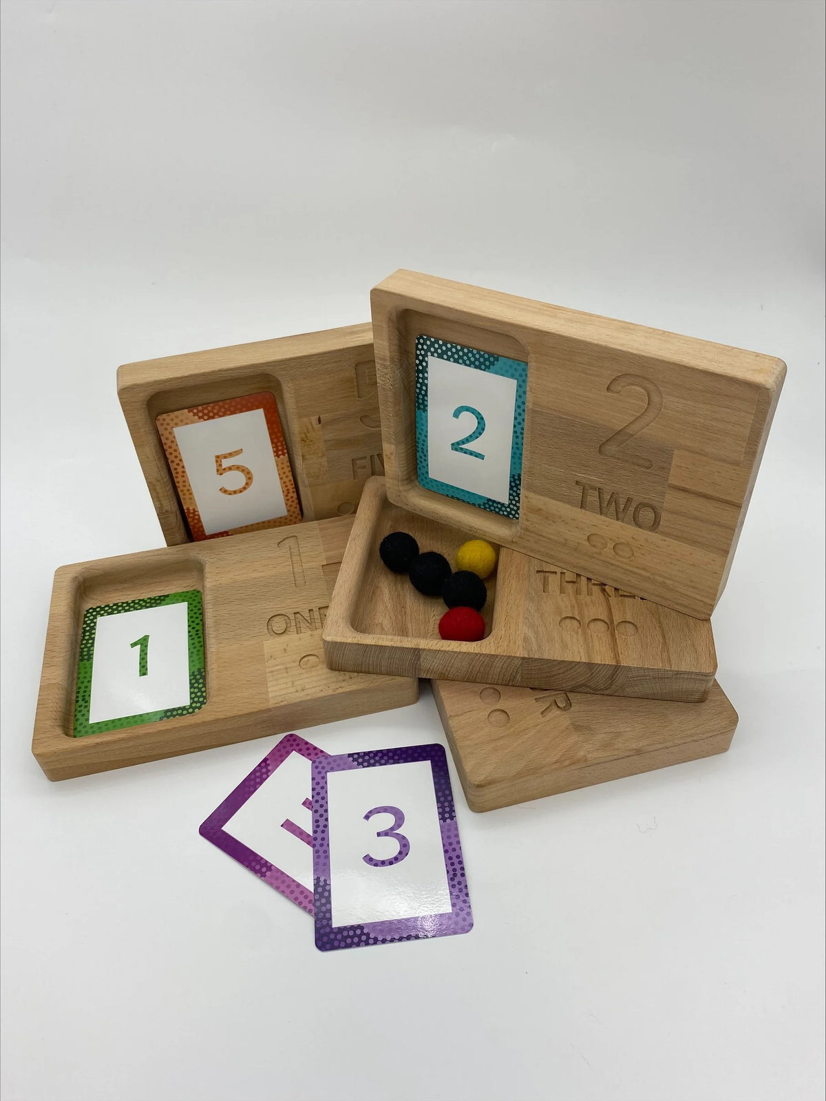 Wooden Counting Trays - 1 to 5 (set of 5) product image 5