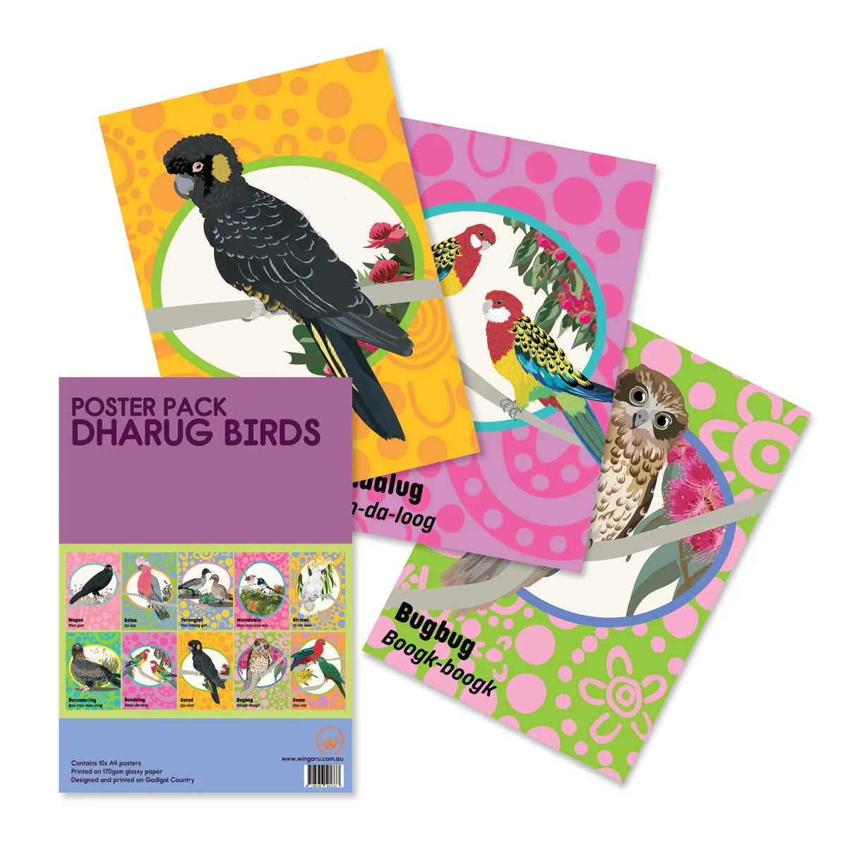 Dharug Bird Posters - A4