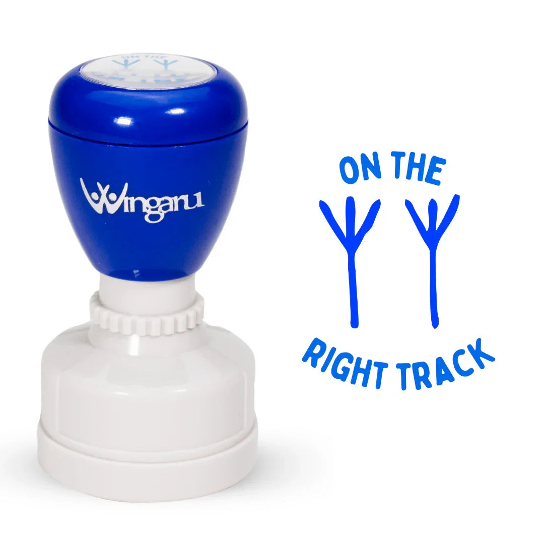 On The Right Track Stamp